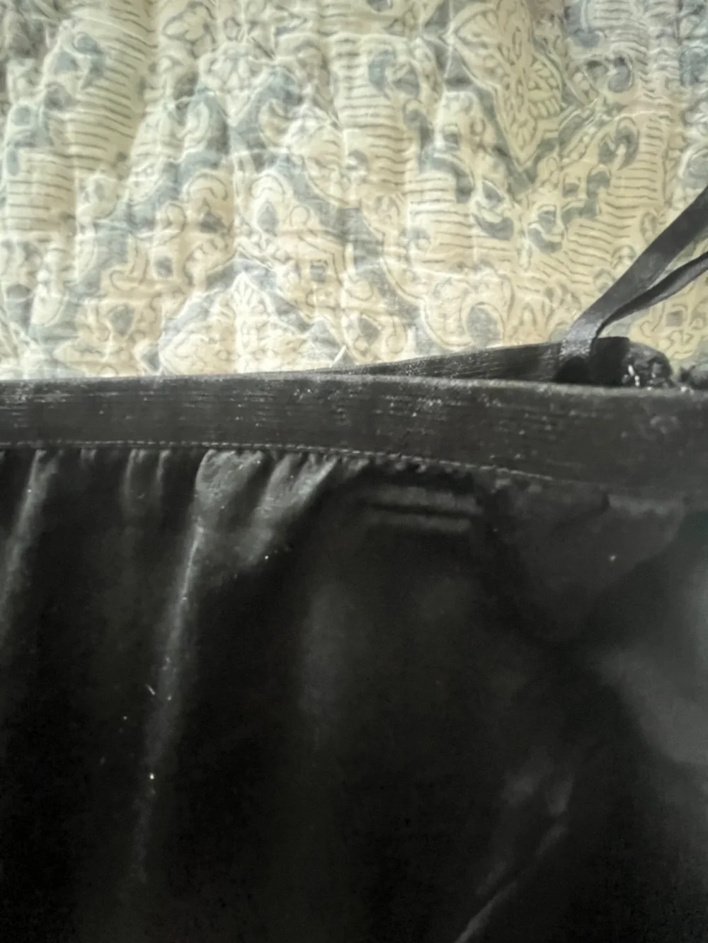 VTG Ideology 100% Silk Handkerchief Hem Skirt Black Sz 12 Dark Romantic Goth - Picture 8 of 10